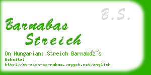 barnabas streich business card